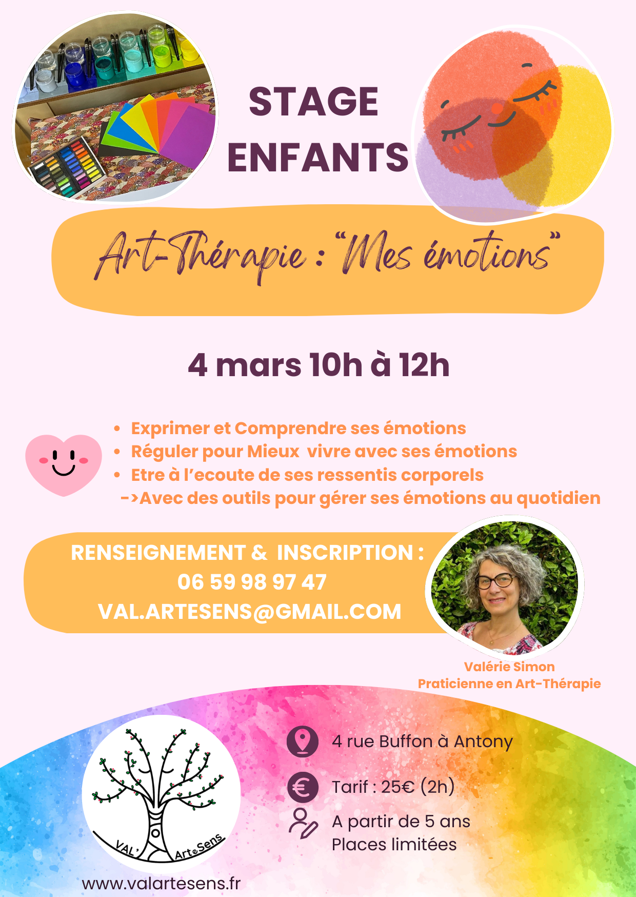 Stage Enfants : "Mes émotions"