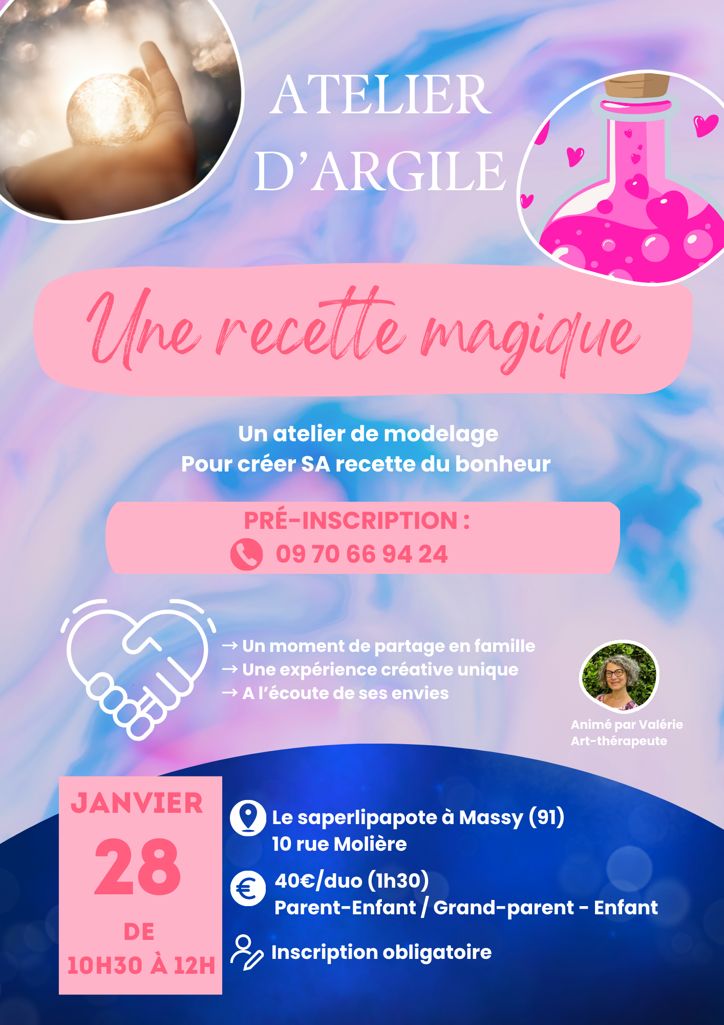 Atelier "Une recette magique" à l'argile