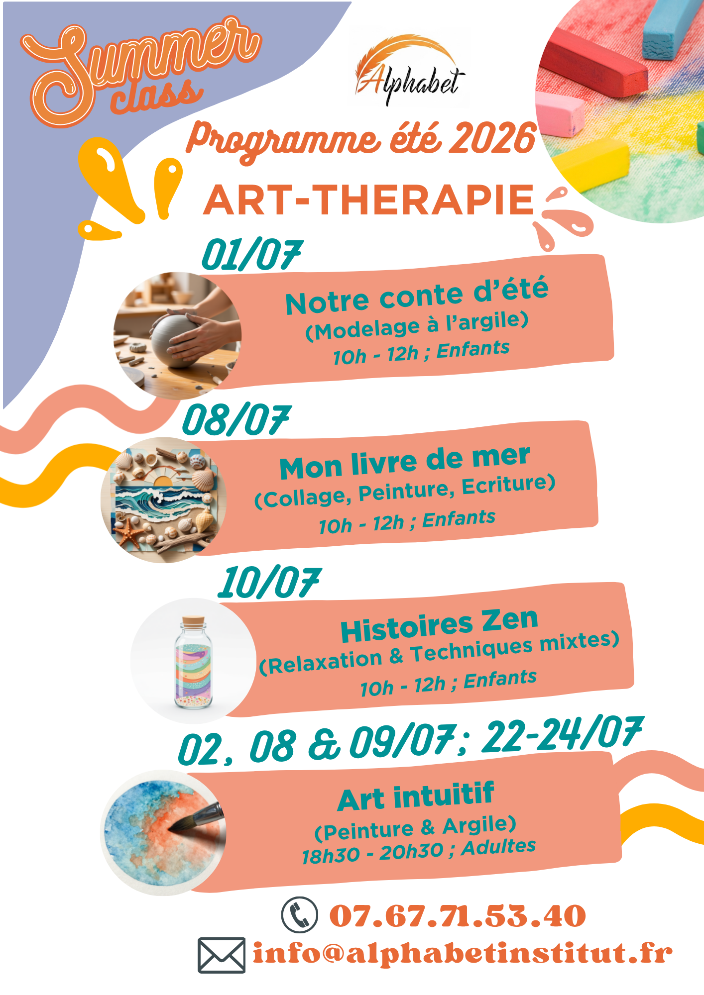 Stage Eté Art-thérapie